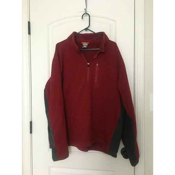 Nike ACG Therma-Fit Men's Burgundy 1/4 Zip Fleece Shirt Jacket Size XXL - Picture 1 of 10